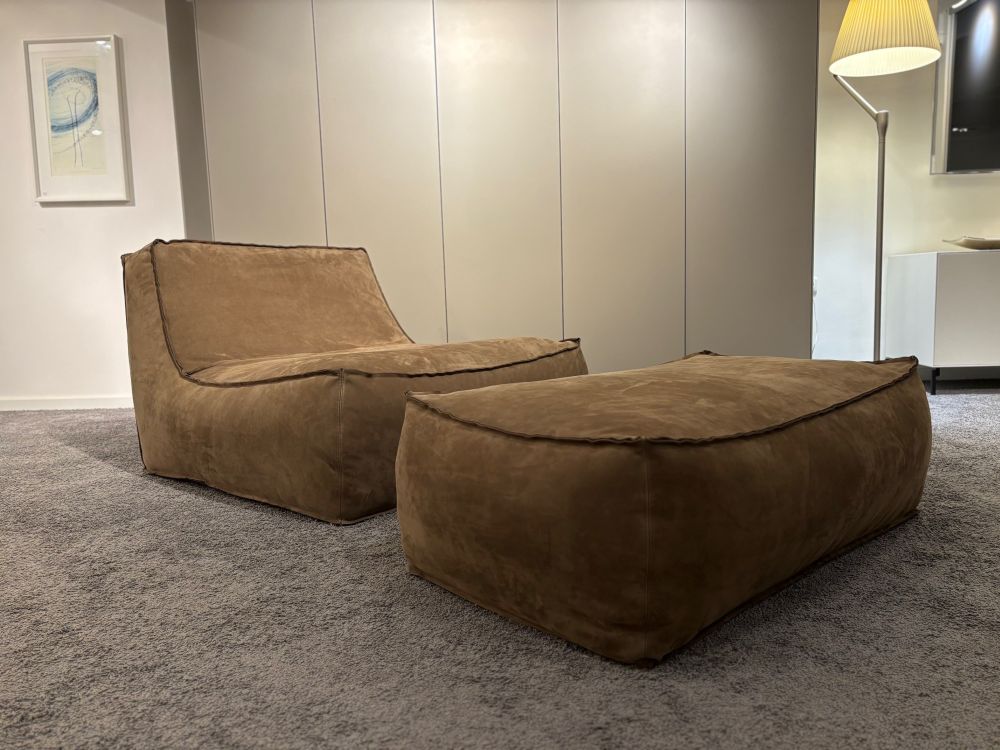 Verzelloni Sessel Zoe Large inkl. Hocker