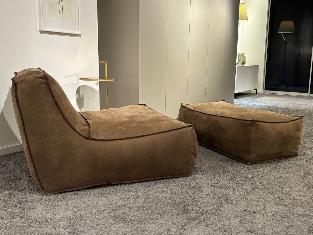 Verzelloni Sessel Zoe Large inkl. Hocker