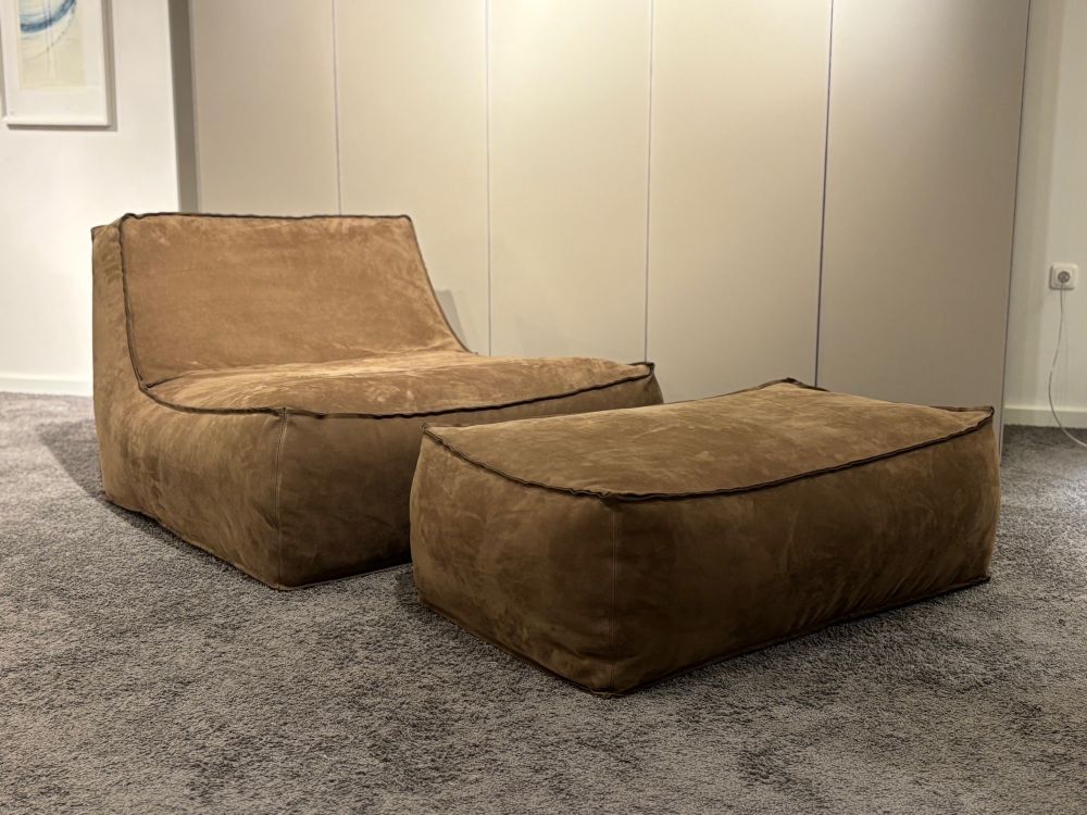 Verzelloni Sessel Zoe Large inkl. Hocker